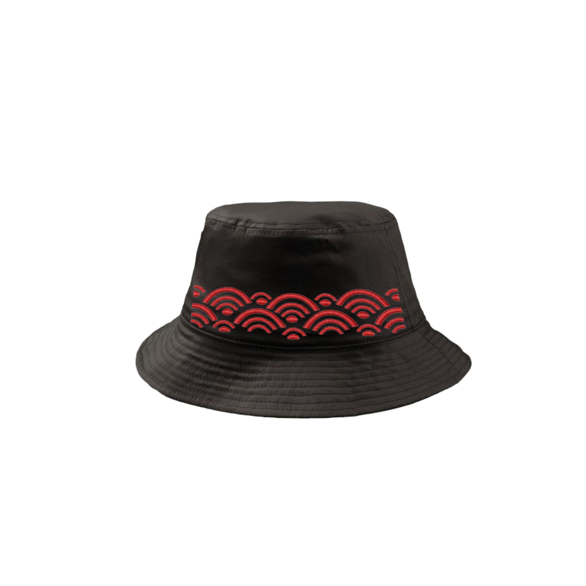 Bucket hat Sauceguku Black & Red